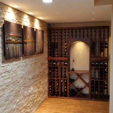 Finished Basement Wine Racks